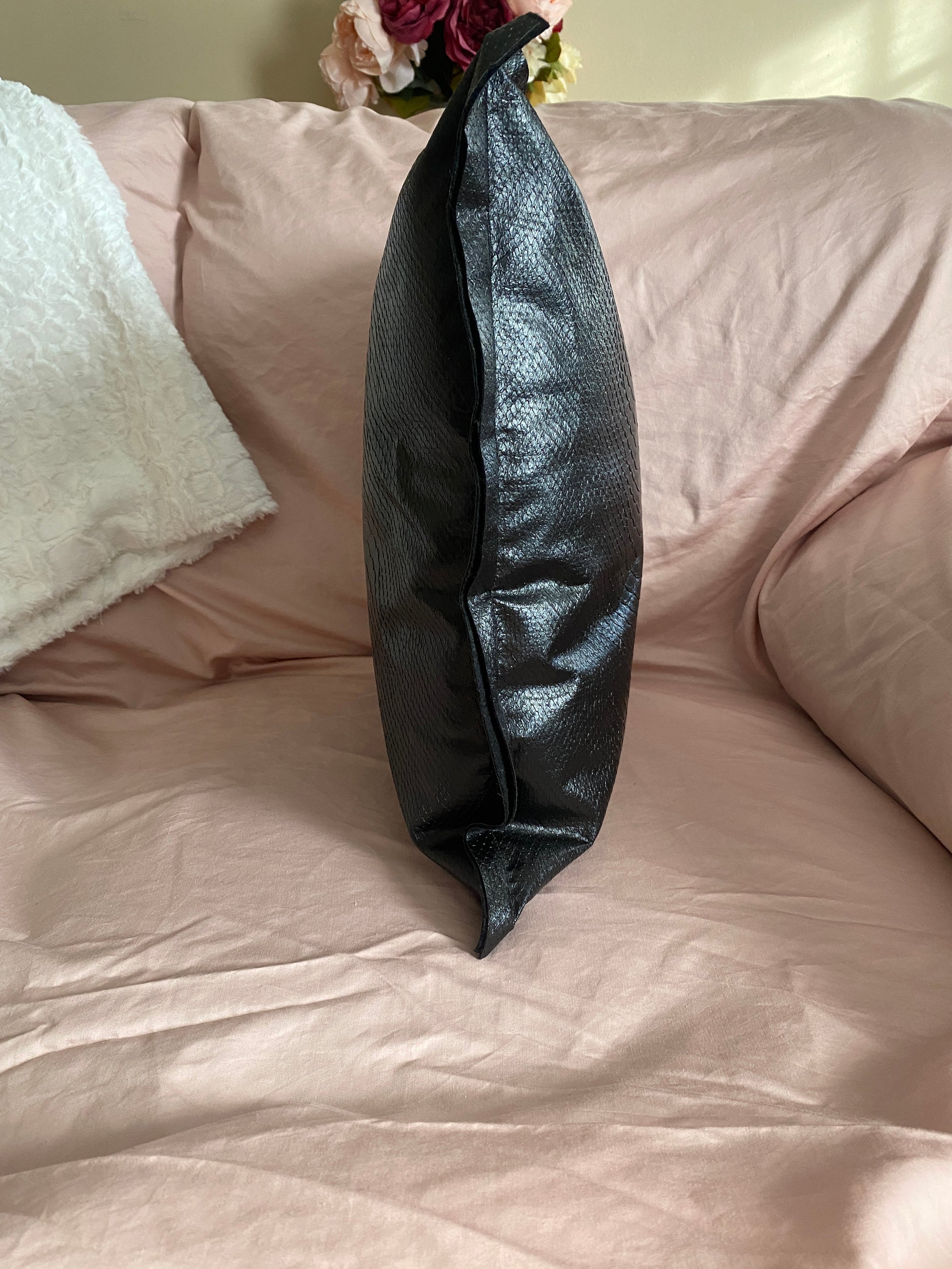 Anaconda Faux Leather Pillow - createdbykierst